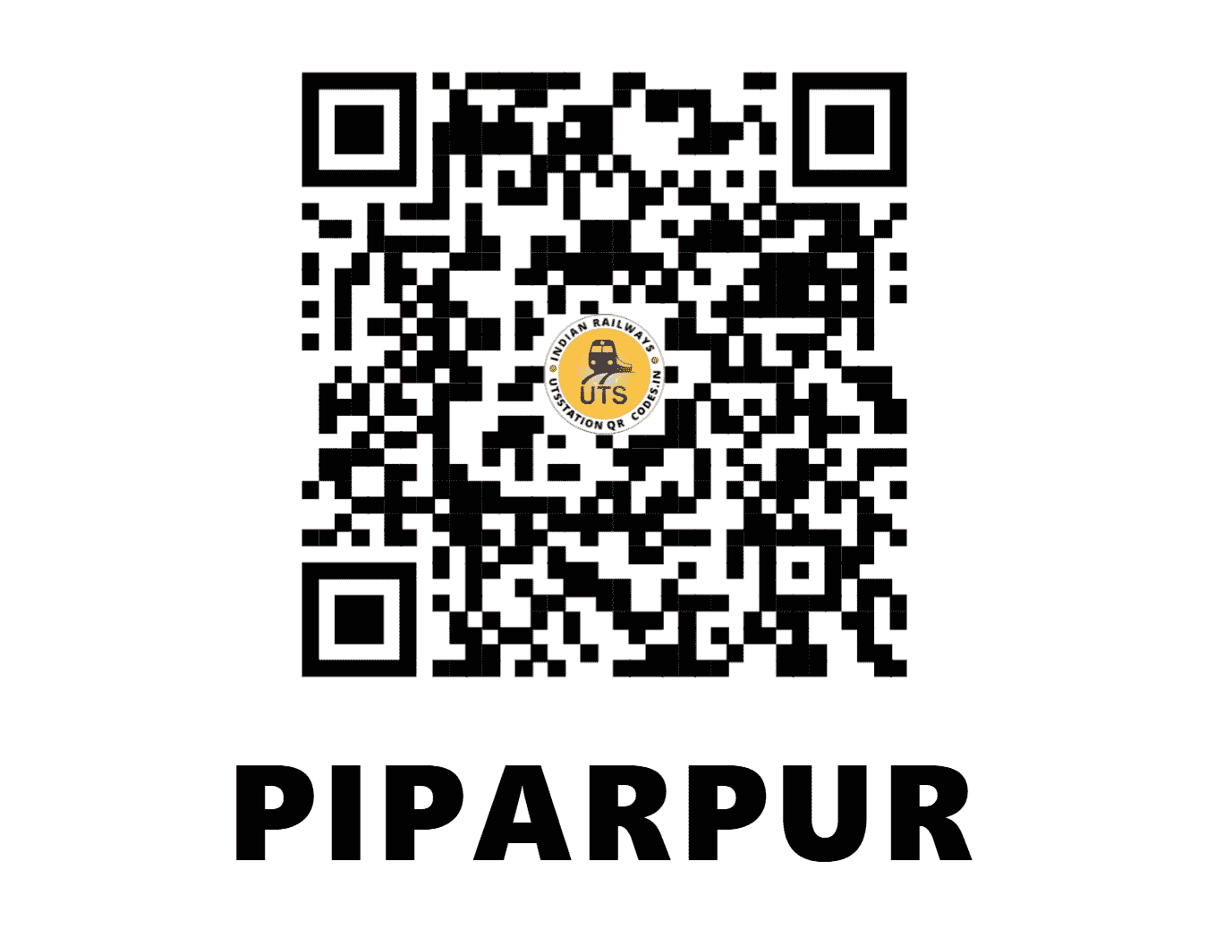 UTS QR Code for PIPARPUR - PPU (NR - UTTAR PRADESH)
